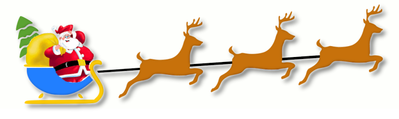 santa sleigh w reindeer 1