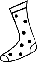 stocking polka dots
