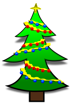festive christmas tree