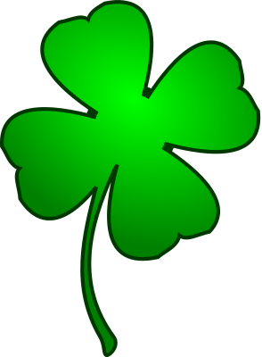 irish lucky clover bold