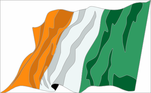 Flag Irish left