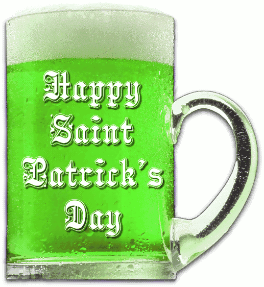 saint patrick day green beer