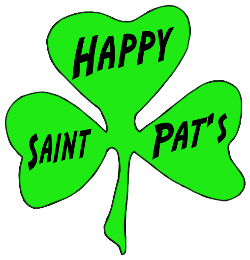 Shamrock happy Saint Pats