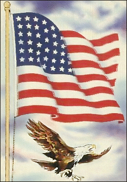 flag and eagle