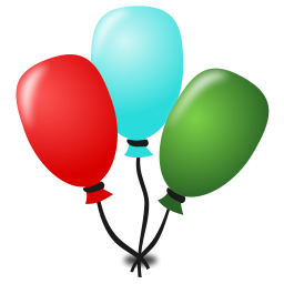 birthday icon balloons