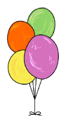 many colors balloons