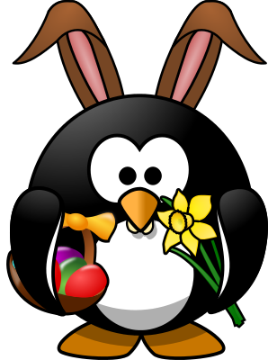 Easter penguin