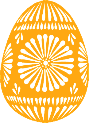 Easter egg orange
