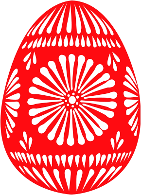 Easter egg red