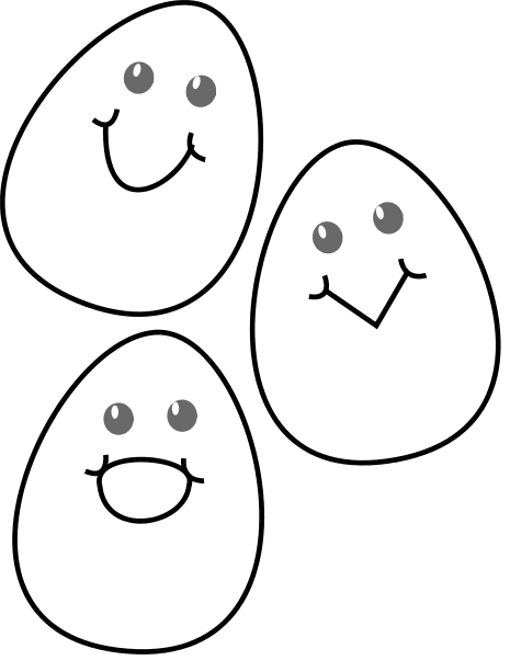 happy Easter eggs