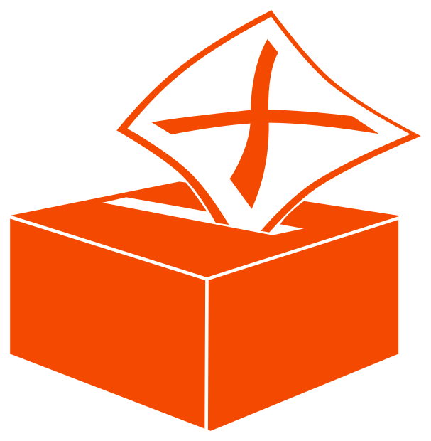 Ballot Box icon orange