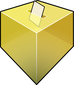 ballot box yellow