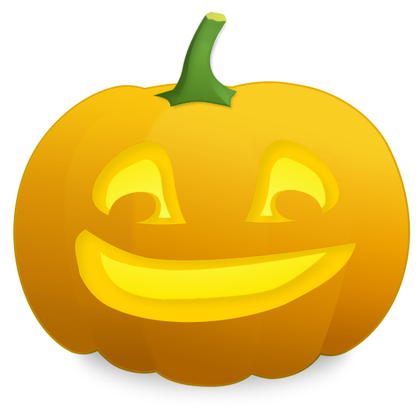 pumpkin grinning