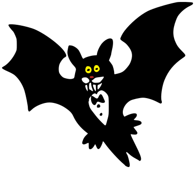 Bat in tuxedo