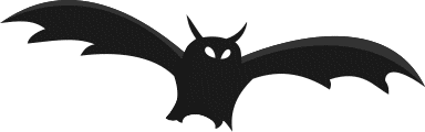 bat flying sinister