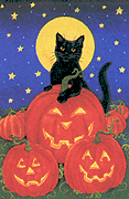black cat pumpkins