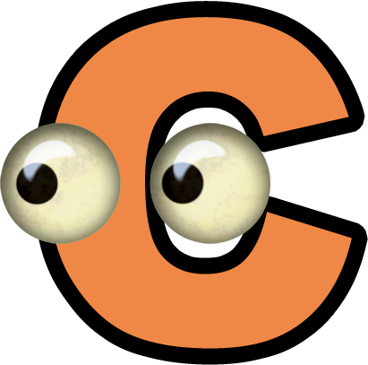 eyeball letter C