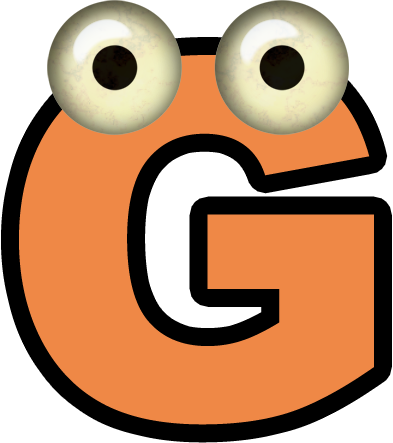 eyeball letter G