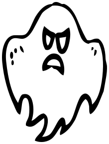 floaing ghost angry