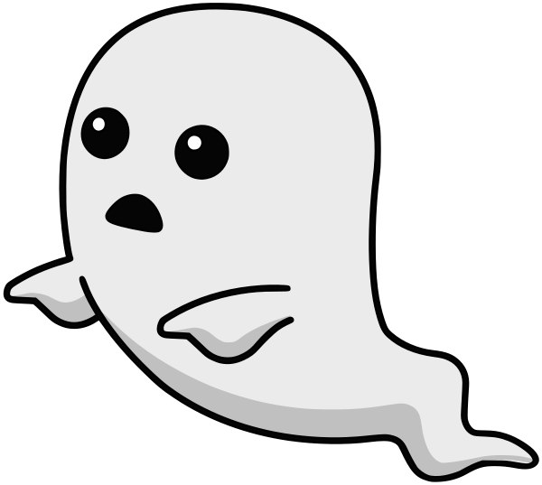 ghost rounded cute