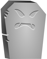 Tombstone Angry Face