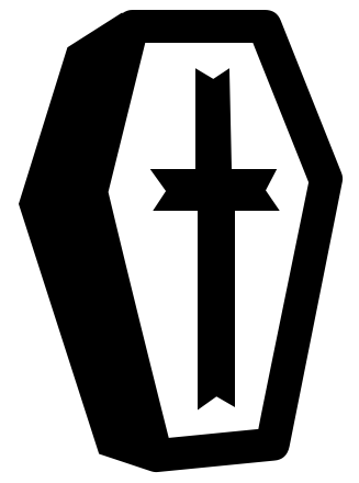 coffin w cross