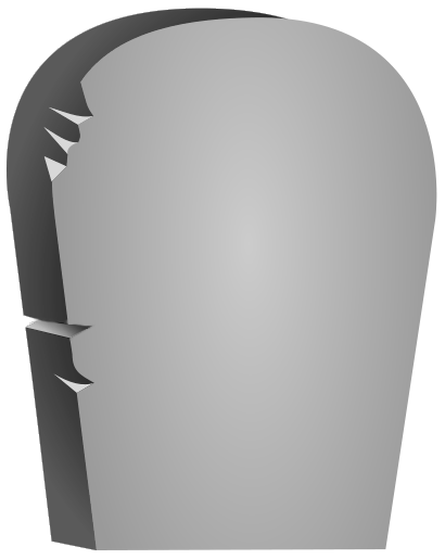 Tombstone rounded blank