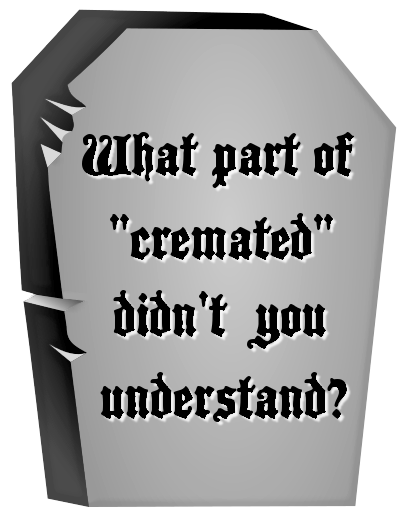 epitaph cremated