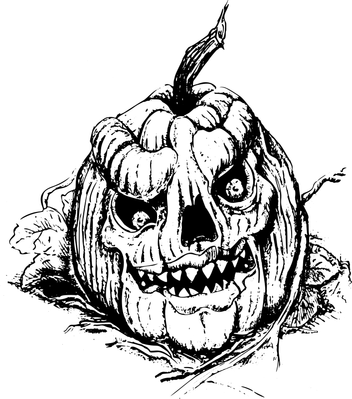ugly evil pumpkin