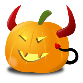 pumpkin carved devil