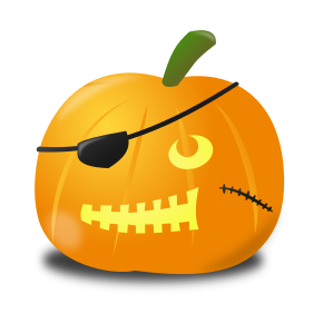 pumpkin carved pirate