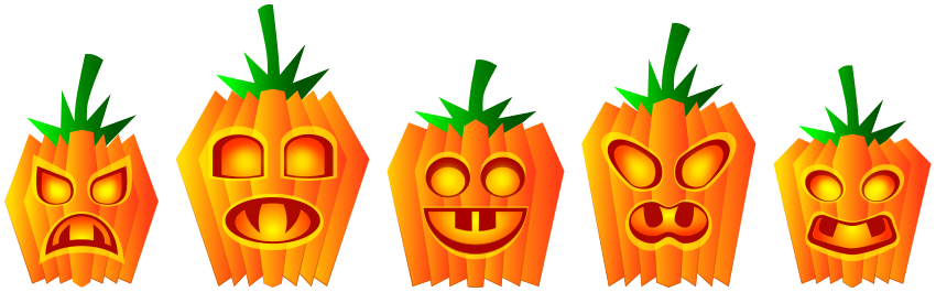 Halloween Pumpkins row