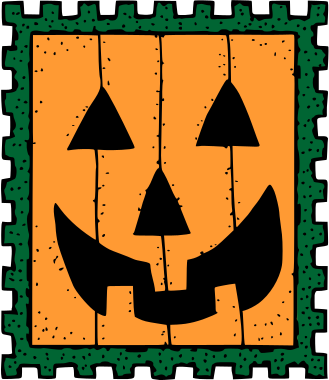 Halloween stamp