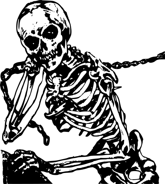 skeleton on chain