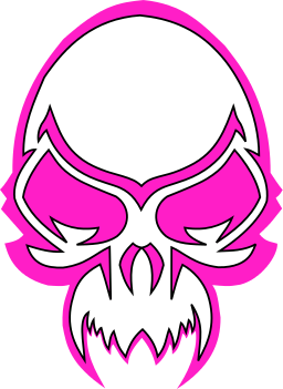skull evil pink