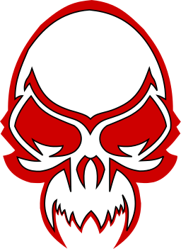 skull evil red