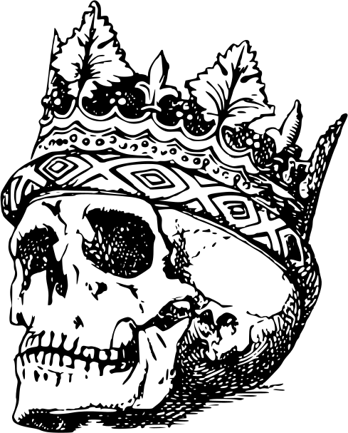 Skull crown BW