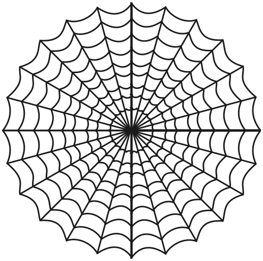 Spider web round