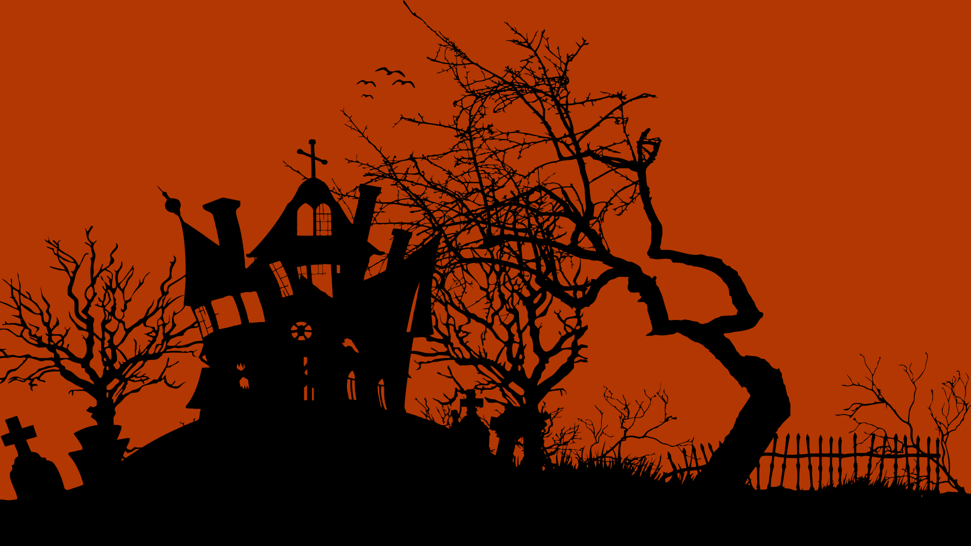 Haunted House widescreen red