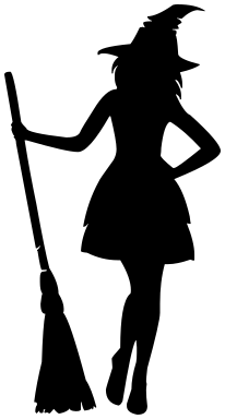 sexy witch silhouette