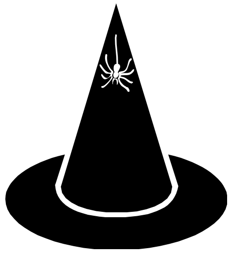 witch hat with spider