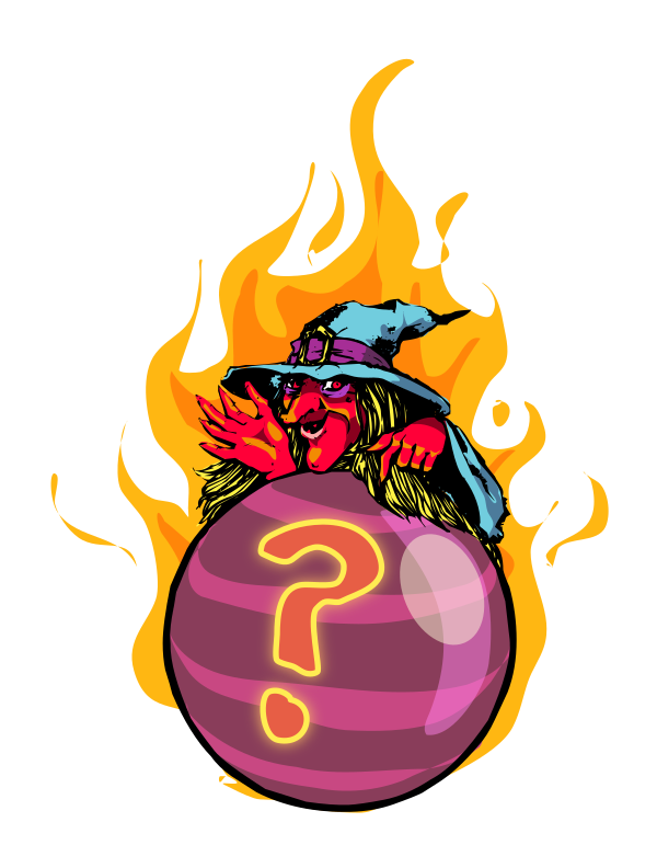 witch w flame ball