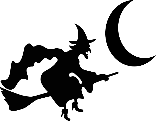 witch broom moon