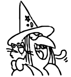 witch with cat