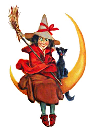 Witch on moon  Brundage