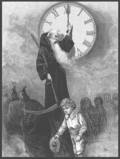 father time etched