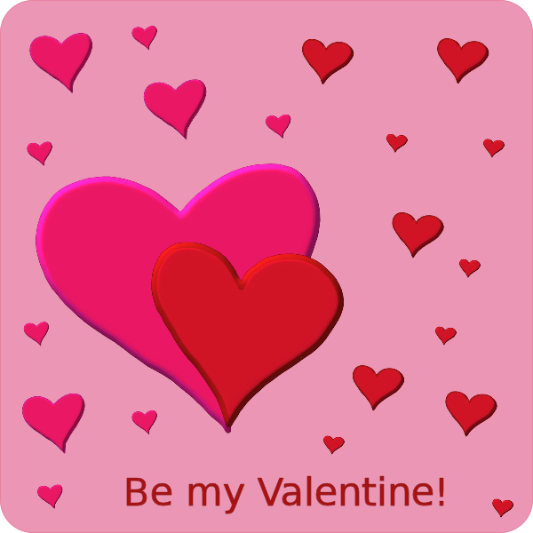 be my Valentine card