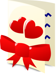 valentine card icon