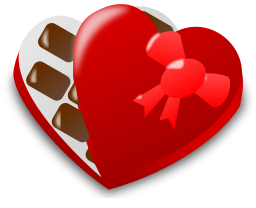 valentine chocolates icon