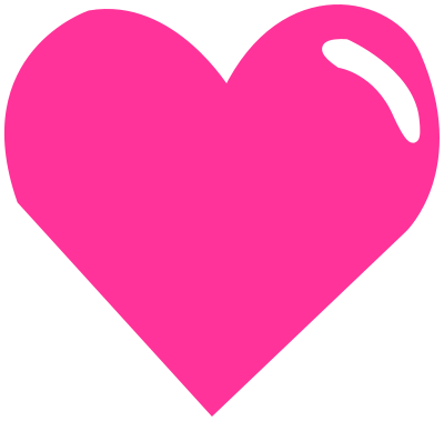 heart pink hilight
